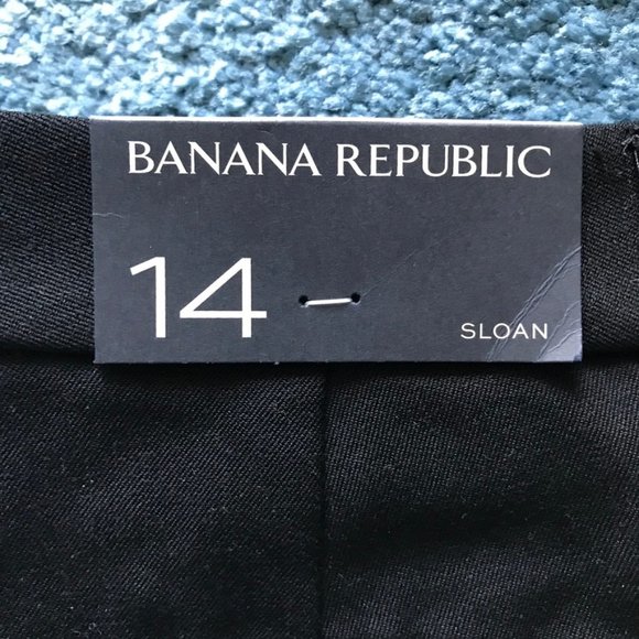 NWT Banana Republic Sloan pants sz 14 black - Picture 3 of 11